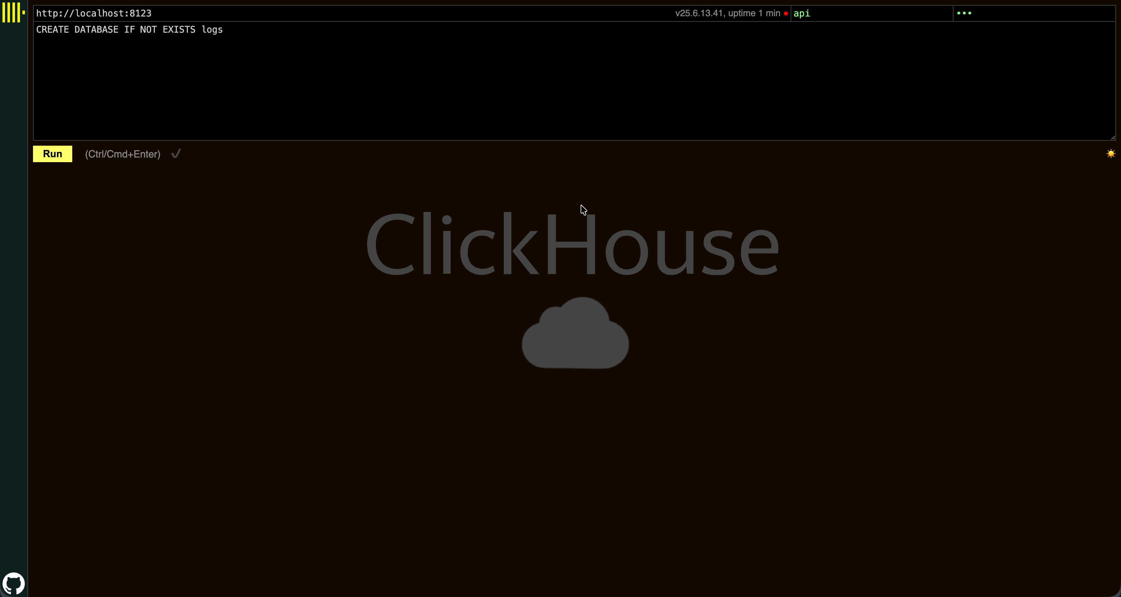 Интерфейс ClickStack Play UI